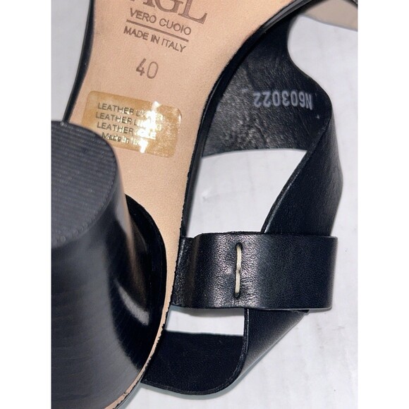 ATTILIO GIUSTI LEOMBRUNI AGL  Black FLASH Heels Sandals Shoes - Picture 8 of 16